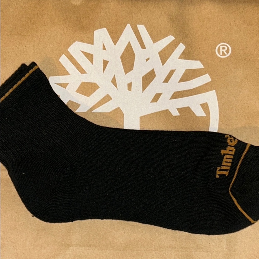 Timberland Black Ankle Socks